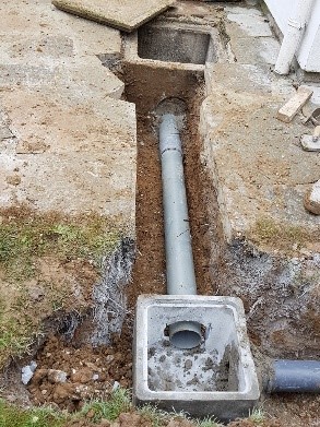 Travaux pour la pose et installation de regards d'assainissement